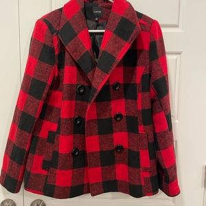 Rampage Women’s Buffalo Plaid Coat